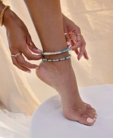 Ettika Ocean Tide 18k Gold Plated Anklet