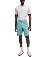 Boss by Hugo Men's Stretch-Cotton Twill Slim-Fit Shorts