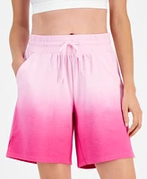 Id Ideology Women's Ombre Drawstring Relaxed Shorts, Created for Macy's