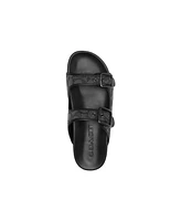 Coach Men's Signature and Leather Buckle Strap Sandal