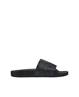 Coach Men's Signature Coated Canvas Pool Slide