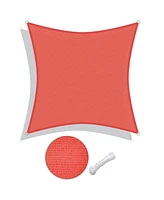 10x10 Ft 97% Uv Block Square Sun Shade Sail Canopy Cover Net Backyard Deck