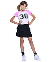 With Jules BBig Girls Raglan-Sleeve Graphic T-Shirt