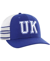 47 Brand Men's Royal Kentucky Wildcats Straight Eight Adjustable Trucker Hat