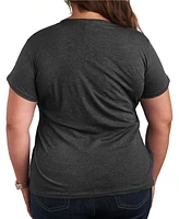 Hybrid Apparel Women's Trendy Plus Team Mom Graphic T-Shirt