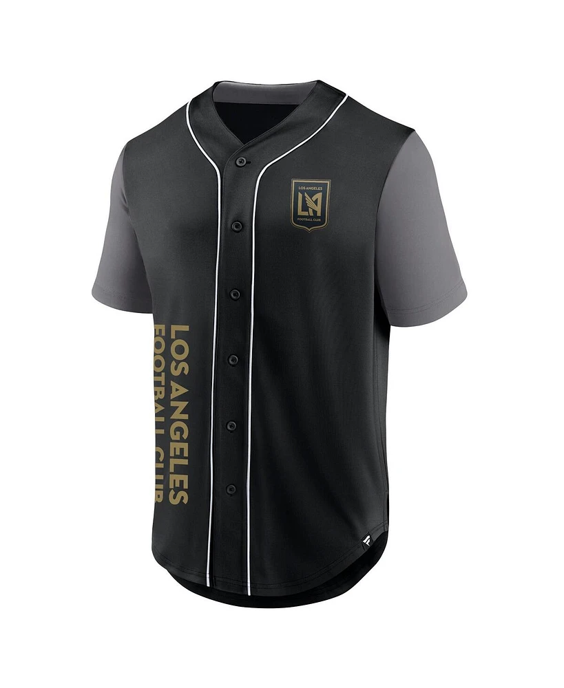 Fanatics Branded Men's Black Lafc Balance Fashion Baseball Jersey