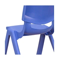 10 Pack Plastic Stackable School Chair With 10.5" Seat Height