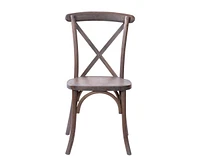 Bardstown X-Back Bistro Style Wooden High Back Dining Chair