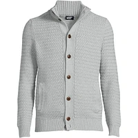 Lands' End Men's Long Sleeve Drifter Mock Neck Cardigan