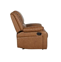 Recliner With Bustle Back And Padded Arms