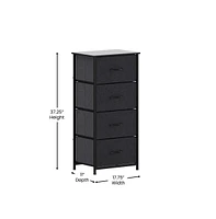 Marley 4 Drawer Storage Dresser With Cast Iron Frame