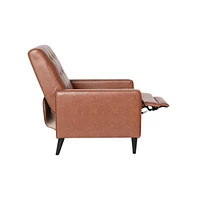 Darcy Recliner Chair Mid-Century Modern Tufted Upholstery Ergonomic Push Back Living Room