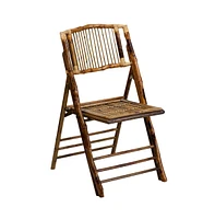 Emma+Oliver Bamboo Folding Chairs | Set Of 2 Bamboo Wood Folding Chairs