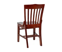 Emma+Oliver School House Back Wooden Restaurant Dining Chair