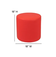 18"H Soft Seating Flexible Circle Backless Chair / Ottoman For Classrooms And Common Spaces
