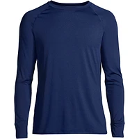 Lands' End Big & Tall Stretch Thermaskin Long Underwear Crew Base Layer