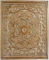 Rosemary Lane Gold Metal Scroll Wall Decor with Embossed Details, Set of 4 17"W, 17"H