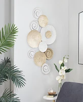 CosmoLiving by Cosmopolitan Gold Metal Radial Plate Wall Decor 36" x 2" x 21"