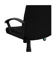 Emma+Oliver Mid-Back Fabric Executive Swivel Office Chair With Nylon Arms
