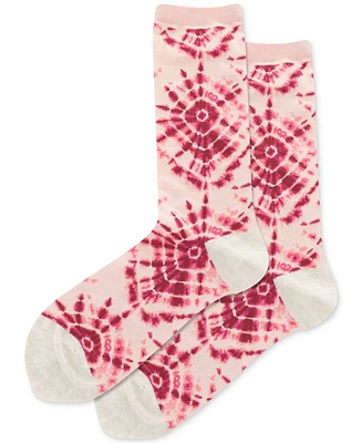 Hot Sox Women's Tie-Dye Crew Socks