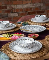 Portmeirion Sara Miller Artisanne Noir Cereal Bowls, Set of 4