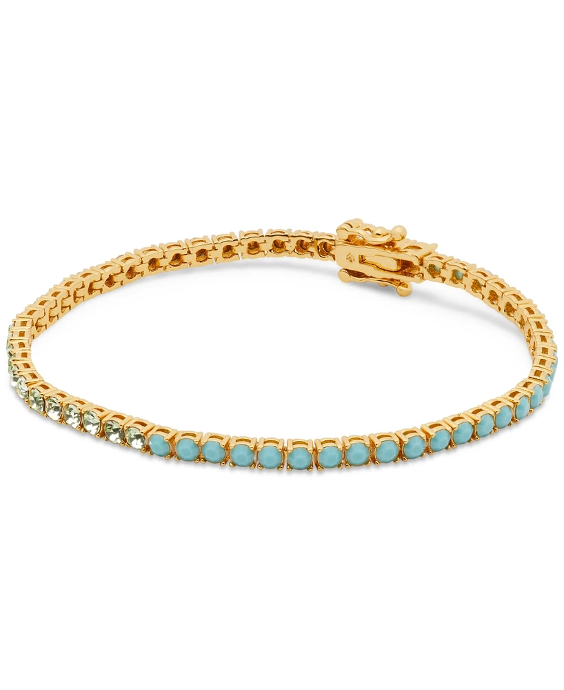 Kate Spade New York Gold-Tone Cubic Zirconia Tennis Bracelet