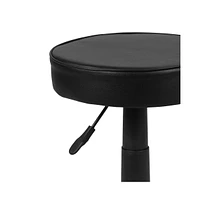 Emma+Oliver Adjustable Doctors Stool On Wheels With Ergonomic Molded Seat