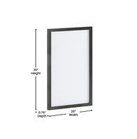 Cilla Magnetic Wall Mounted White Board with Wood Frame