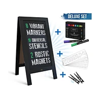 Hbcy Creations A-Frame Chalkboard / Sidewalk Sign Large Sturdy Sandwich Board A Frame Restaurant Message