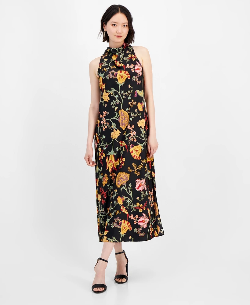 Anne Klein Women's Floral-Print Maxi Dress
