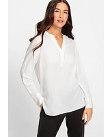 Olsen Women's Long Sleeve Tunic Blouse