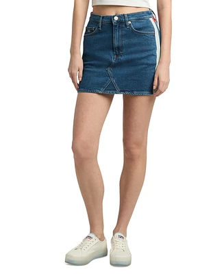 Tommy Jeans Women's Izzie Denim Flag Mini Skirt