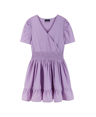 Andy & Evan Big Girls Toddler/Child Short Sleeve Purple Dress