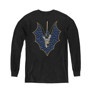 Batman Boys Youth Bat Fill Long Sleeve Sweatshirts