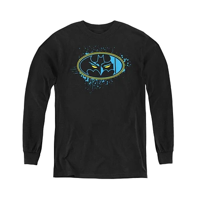 Batman Boys Youth Eyes The Darkness Long Sleeve Sweatshirts