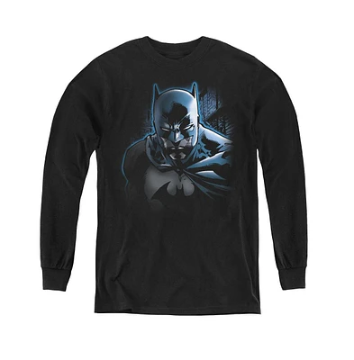 Batman Boys Youth Dont Mess With The Bat Long Sleeve Sweatshirts