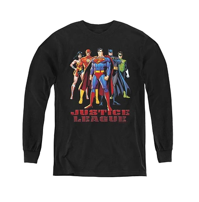 Justice League Boys of America Youth Long Sleeve Sweatshirts