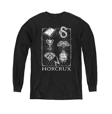 Harry Potter Boys Youth Horcrux Symbols Long Sleeve Sweatshirts