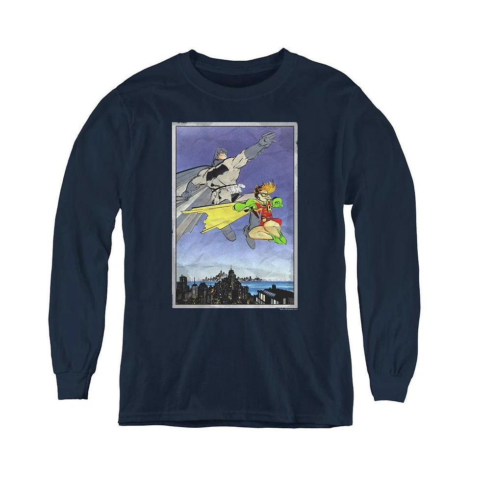 Batman Boys Youth Dkr Duo Long Sleeve Sweatshirts