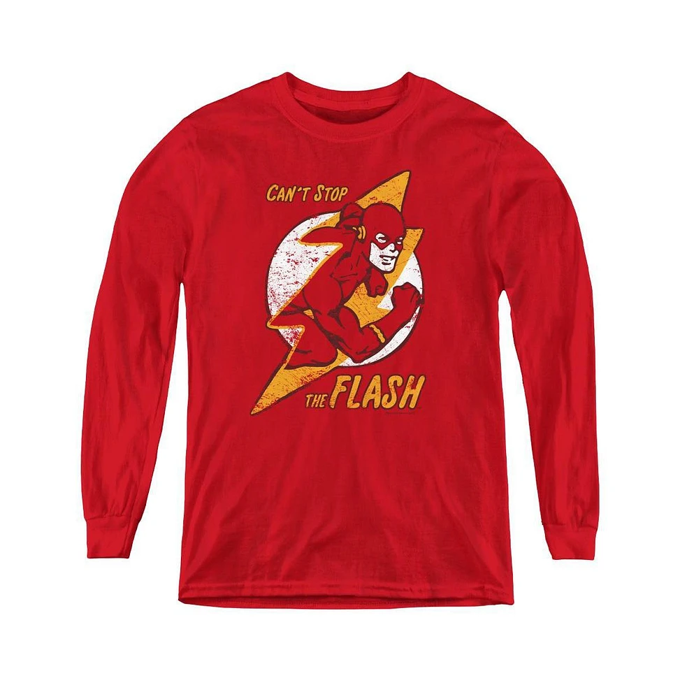 Flash Boys Dc Youth Comics Bolt Long Sleeve Sweatshirts