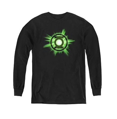 Green Lantern Youth Glow Long Sleeve Sweatshirts