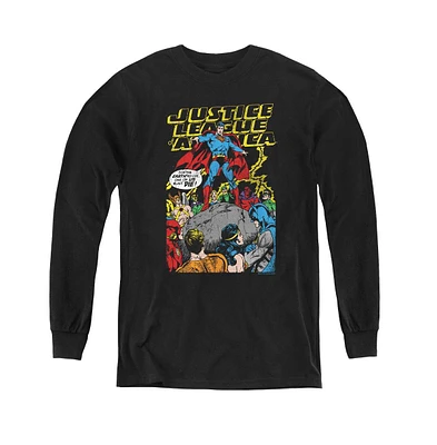 Justice League Boys of America Youth Ultimate Scarifice Long Sleeve Sweatshirts