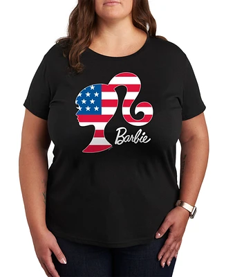 Hybrid Apparel Trendy Plus Barbie Usa Graphic T-Shirt