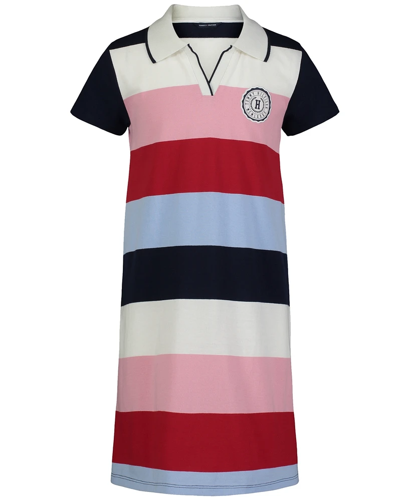 Tommy Hilfiger Toddler Girls Striped Rugby Dress