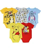 Disney Baby Boys Winnie the Pooh 5 Pack Bodysuits