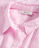 On 34th Women's Button-Front Crepe Shirt