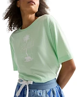 Puma Women's Essentials Palm Resort Graphic T-Shirt