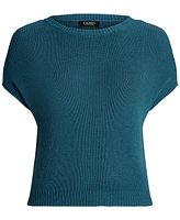 Lauren Ralph Plus Ribbed Crewneck Sweater