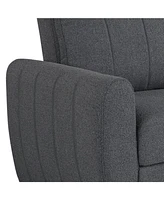 Serta 66.5"W Polyester Gentry Convertible Loveseat