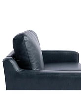 Serta 55.5"W Faux Leather Francis Loveseat